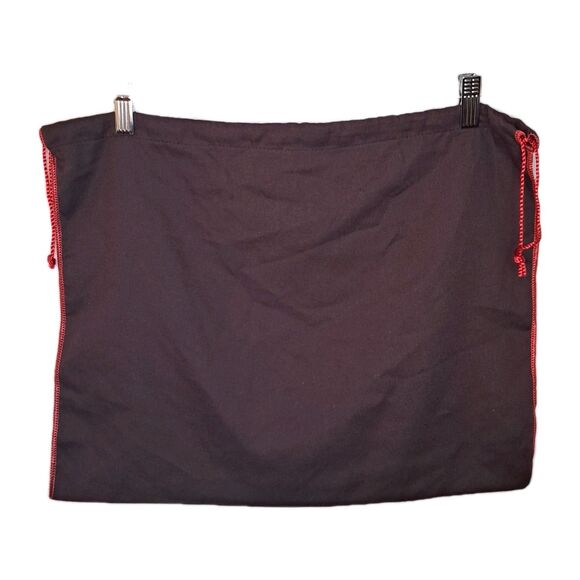 Vintage Brown Coach Dust Bag Red Drawstrings Cotton 13.5" X 19" - Picture 7 of 9